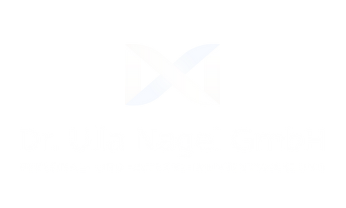 Logo der Dr. Ulla Nagel GmbH mit dem Schriftzug und einem grafischen Element.